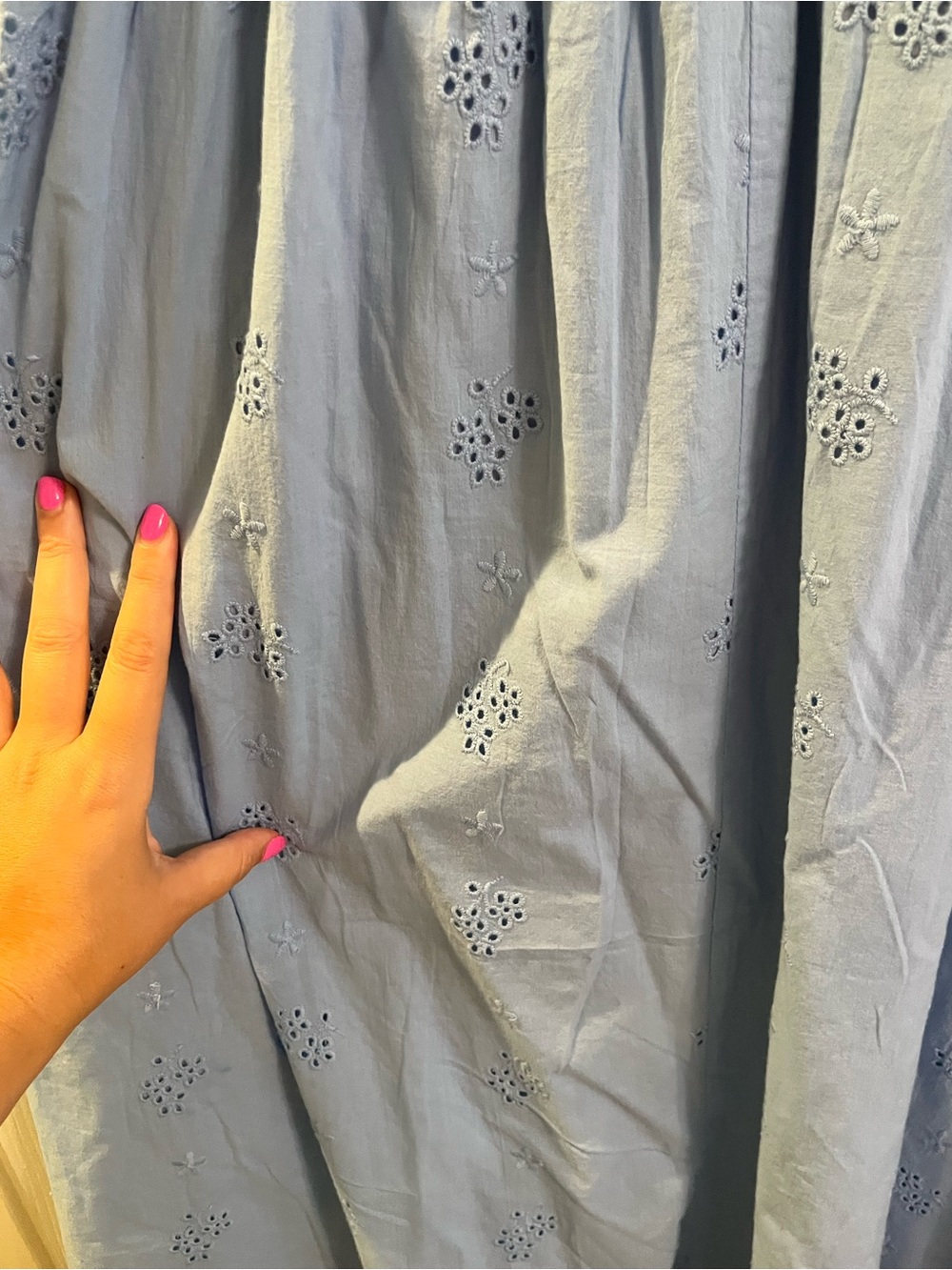 Light Blue Eyelet Sundress - Picture 6 of 6